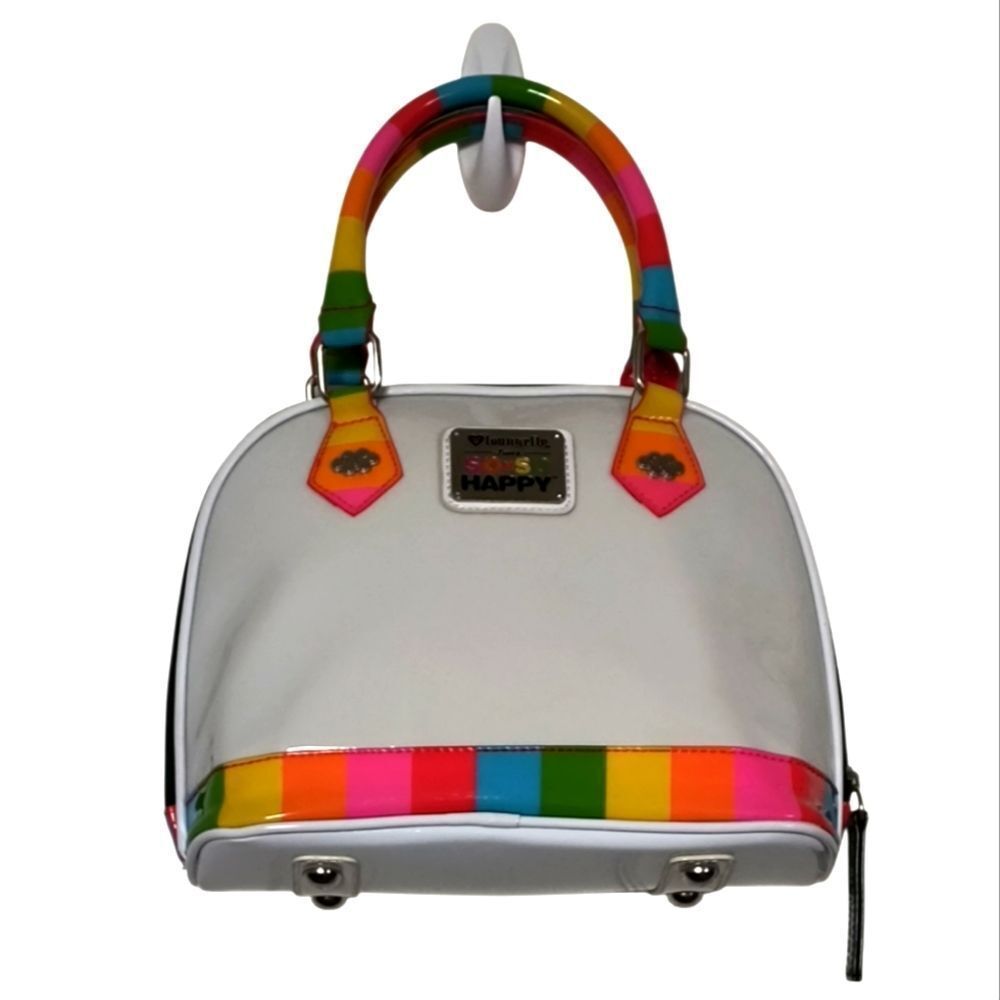 Loungefly Loves So So Happy Rainbow Bowler Purse - Picture 2 of 10